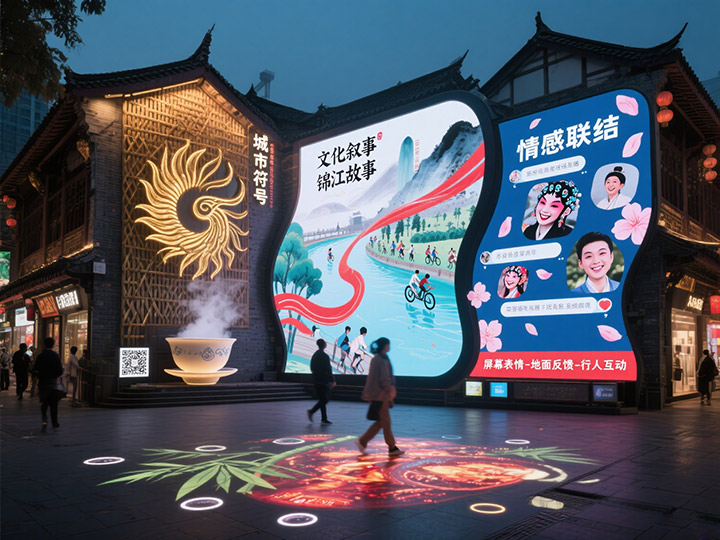 成都LED顯示屏的&ldquo;城市表情&rdquo;：如何通過大屏傳遞城市精神？